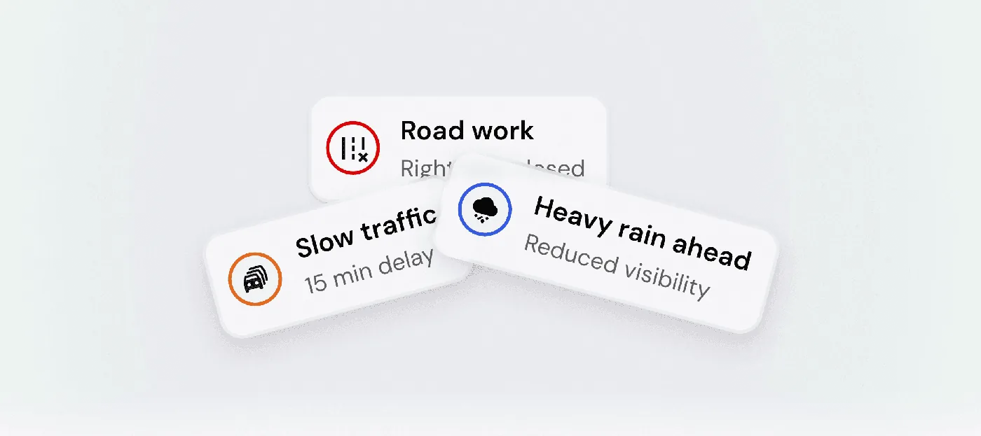 Real road conditions