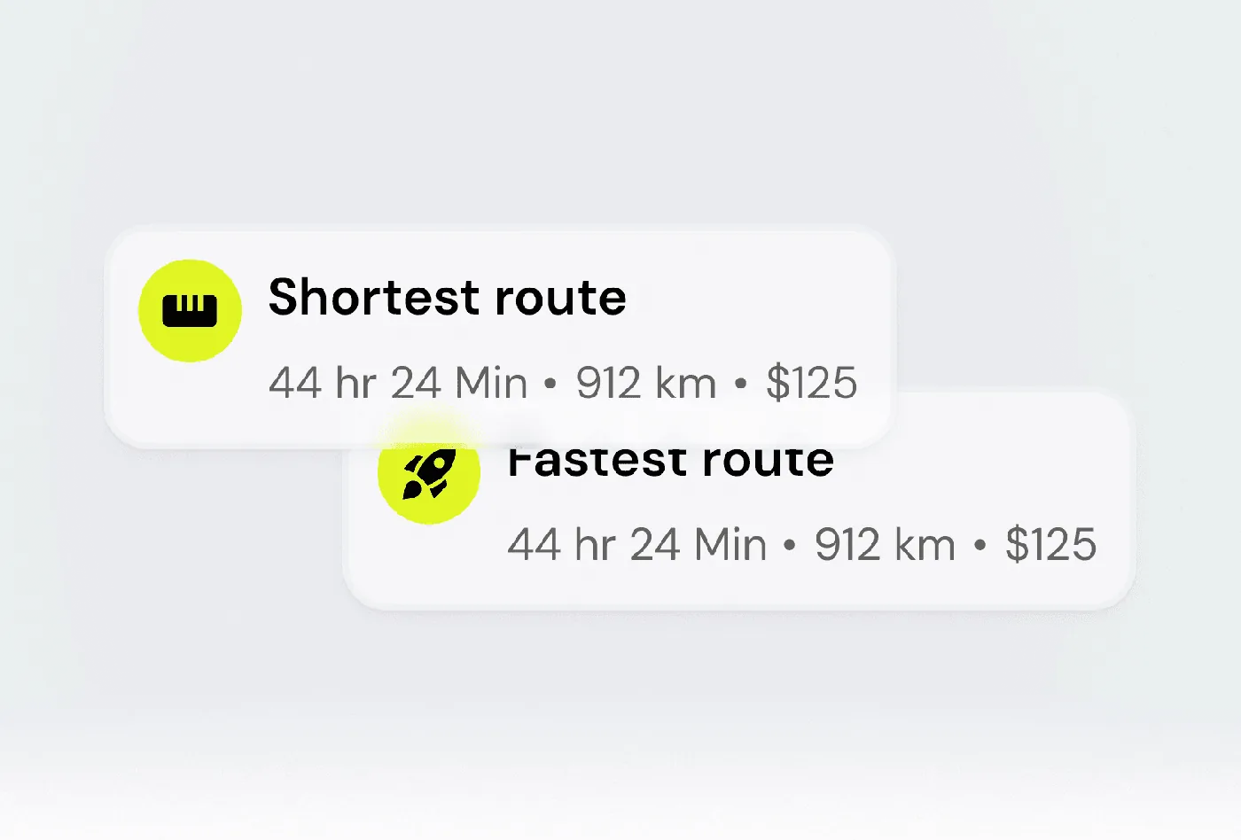 Multiple route options