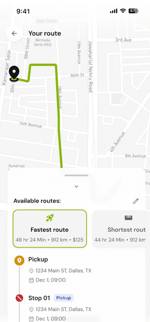 Milebit app — Toll Optimization
