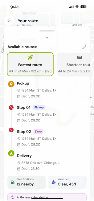 Milebit app — Fuel & Parking